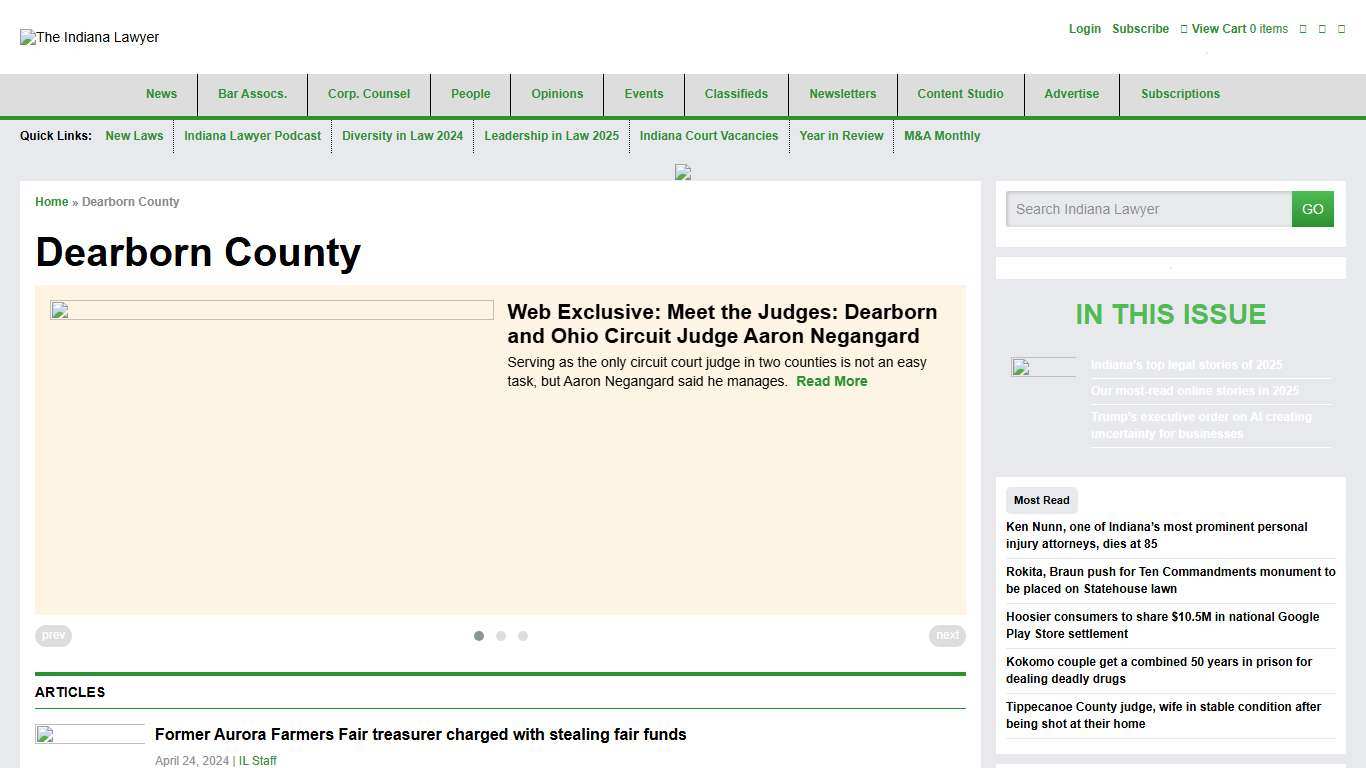 Dearborn County - The Indiana Lawyer